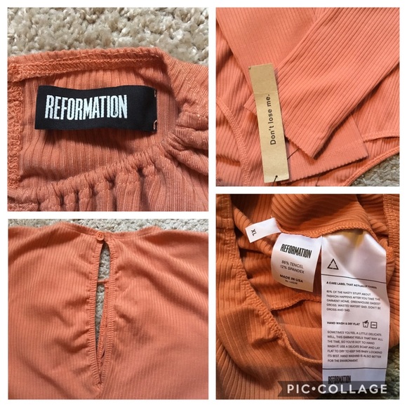 Reformation Laurence Bodysuit-Sz XL - Picture 3 of 8